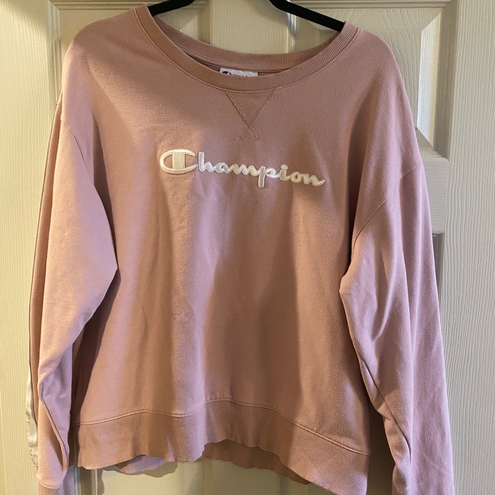 Blush Pink Champion Sweatshirt